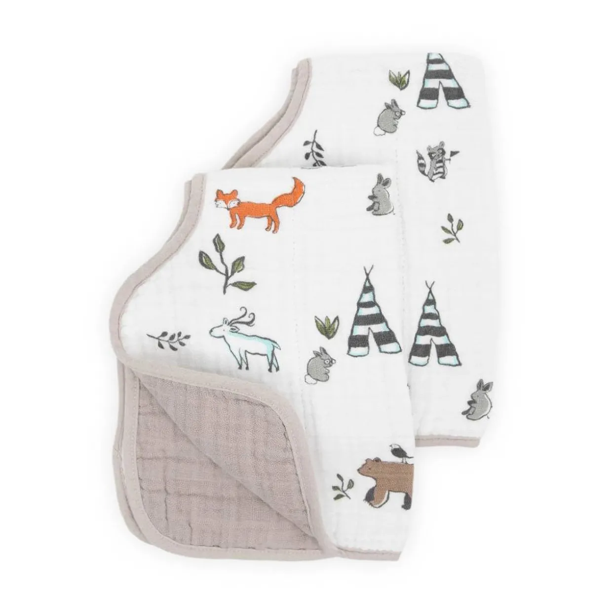 Little Unicorn Muslin Burp Cloth 2 Pack