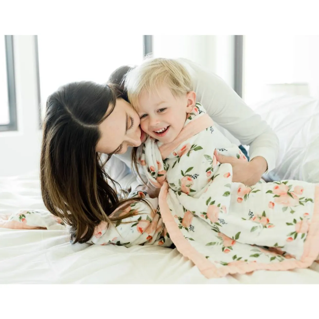 Little Unicorn Muslin Quilted Throw Blanket