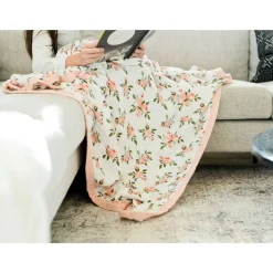 Little Unicorn Muslin Quilted Throw Blanket