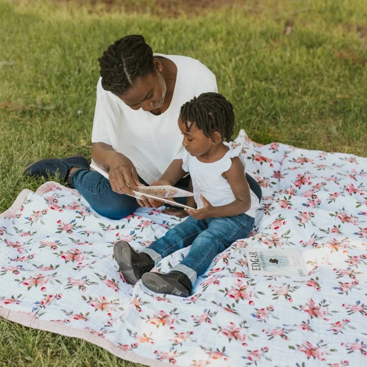 Little Unicorn Muslin Quilted Throw Blanket