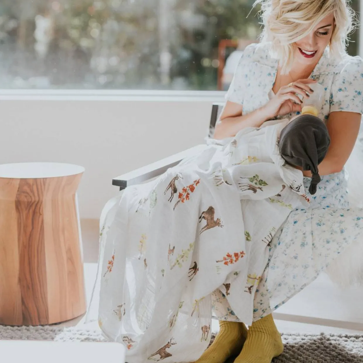 Little Unicorn Single Cotton Muslin Swaddle - Clearance