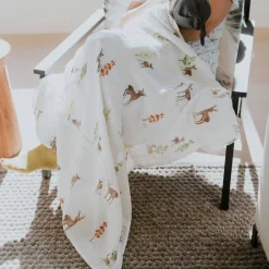 Little Unicorn Single Cotton Muslin Swaddle - Clearance