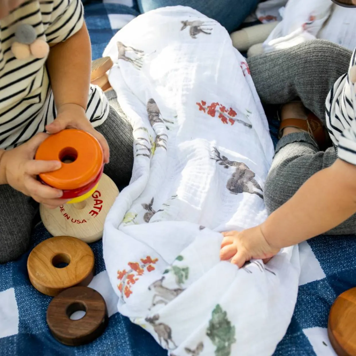 Little Unicorn Single Cotton Muslin Swaddle - Clearance