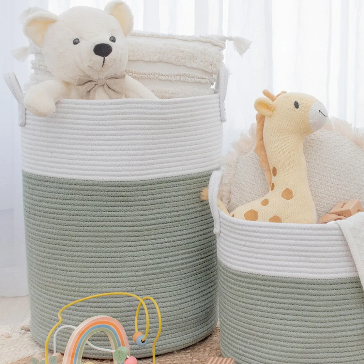 Living Textiles Cotton Rope Hamper