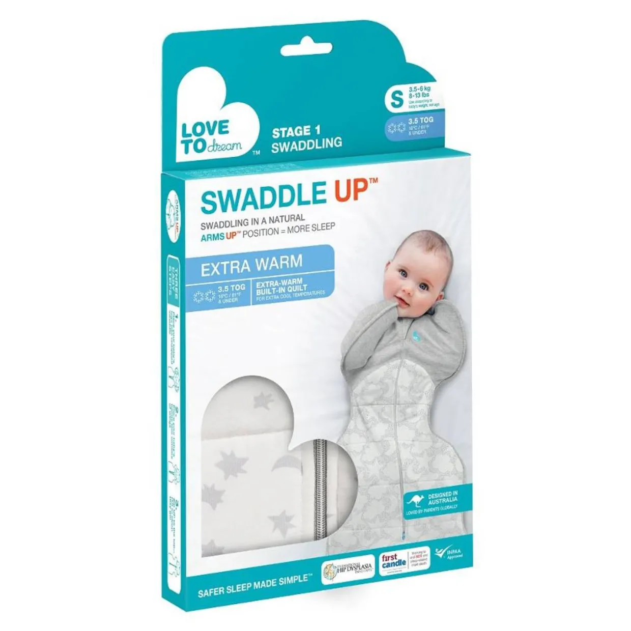 Love to Dream 3.5 tog Swaddle Up Extra Warm