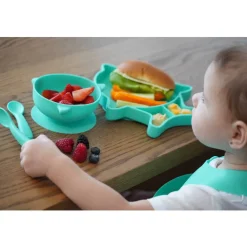Melii Silicone 5 Piece Feeding Gift Set - Shark