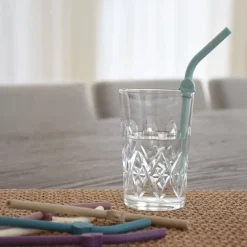Melii Silicone Luxe Animal Straws with Cleaning Brush