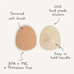 Mushie Cradle Cap Brush 2pk