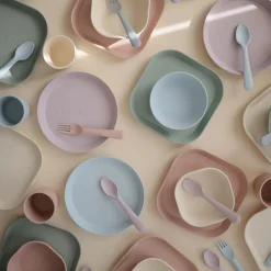Mushie Dinnerware Fork & Spoon Set