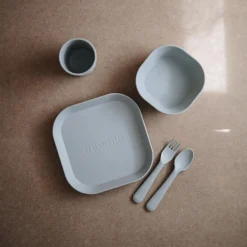 Mushie Dinnerware Fork & Spoon Set