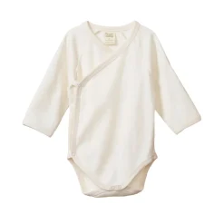 Nature Baby Long Sleeve Cotton Kimono Bodysuit
