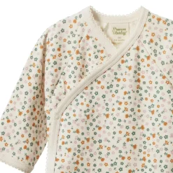 Nature Baby Long Sleeve Cotton Kimono Bodysuit