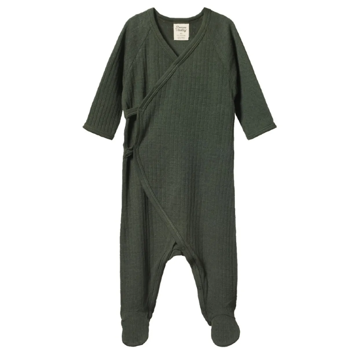 Nature Baby Merino Kimono Pointelle Stretch & Grow
