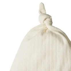 Nature Baby Merino Pointelle Knotted Beanie