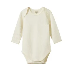 Nature Baby Merino Pointelle Long Sleeve Bodysuit