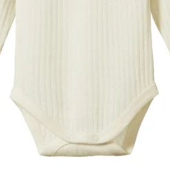 Nature Baby Merino Pointelle Long Sleeve Bodysuit