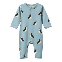 Nature Baby Organic Cotton Henley Pyjama Suit