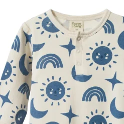 Nature Baby Organic Cotton Henley Pyjama Suit