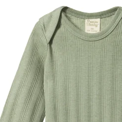 Nature Baby Organic Cotton Derby Rib Bodysuit - 2 pack