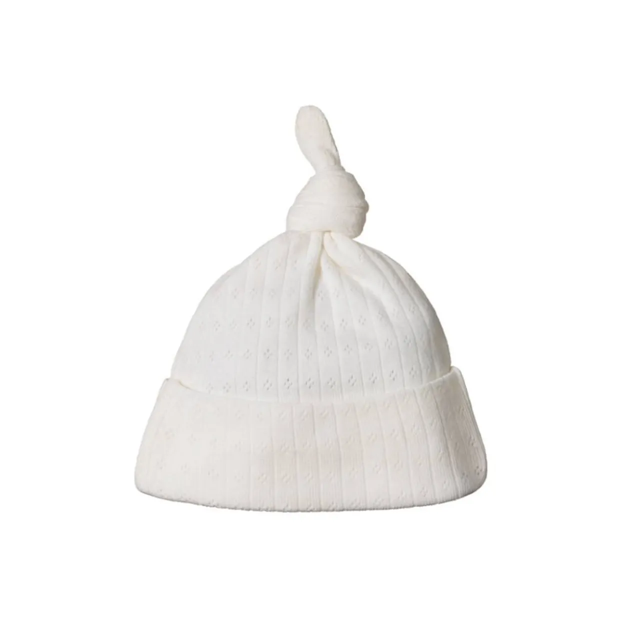 Nature Baby Pointelle Knotted Beanie