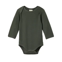 Nature Baby Pointelle Long Sleeve Bodysuit