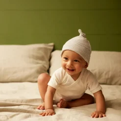 Nature Baby Short Sleeve Cotton Kimono Bodysuit