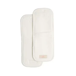 Nestling Cotton/Bamboo Rectangle Inserts -2 pack