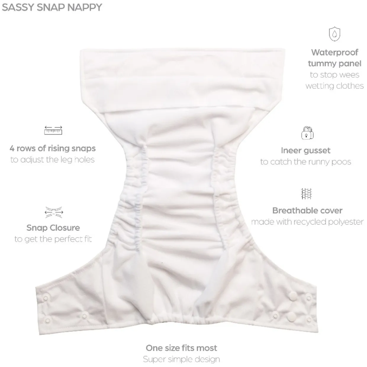 Nestling Snap Nappy Complete