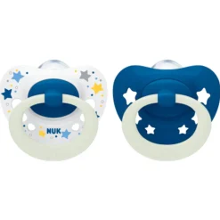 NUK Signature Silicone Night Soother 2pk