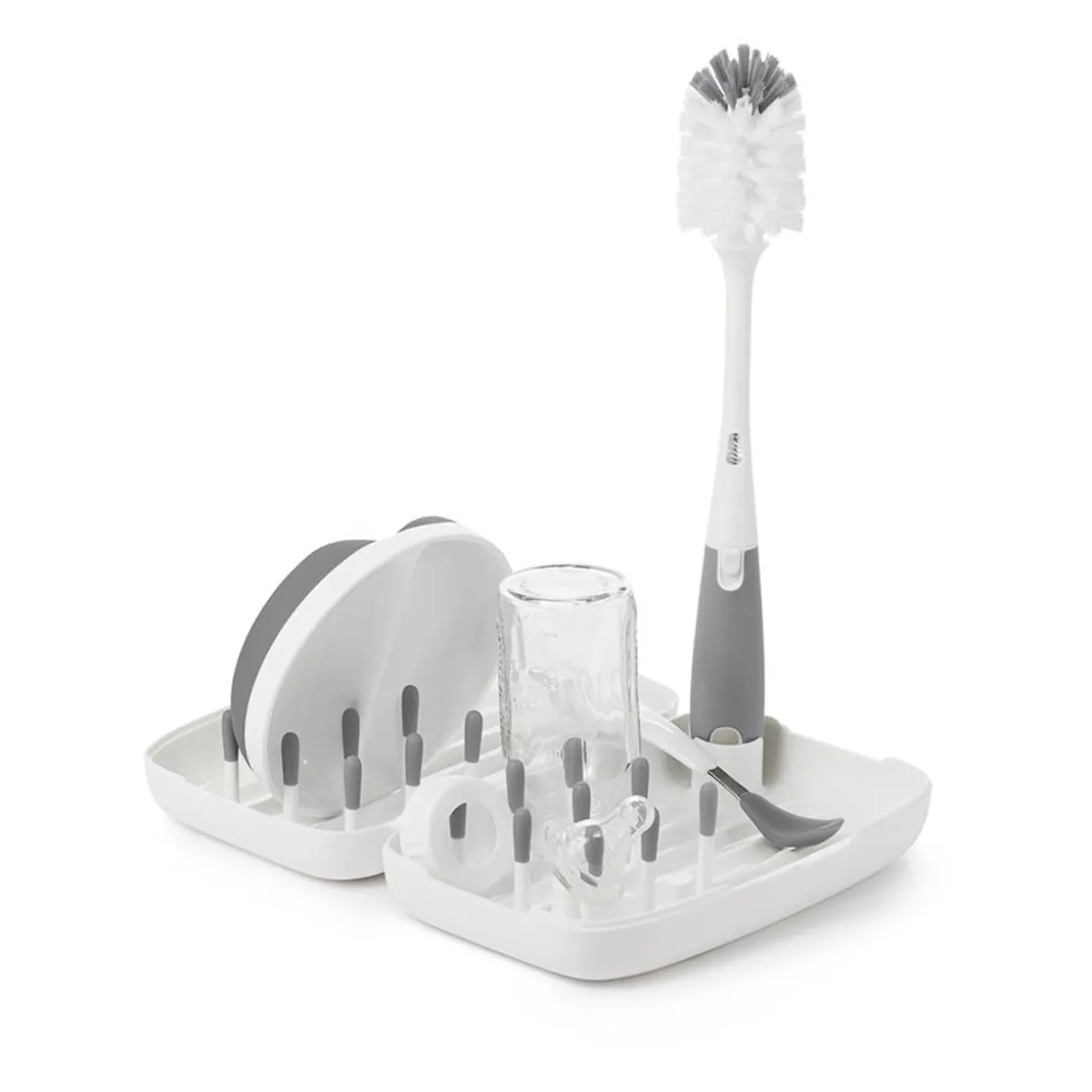 OXO Tot On the Go Drying Rack & Bottle Brush