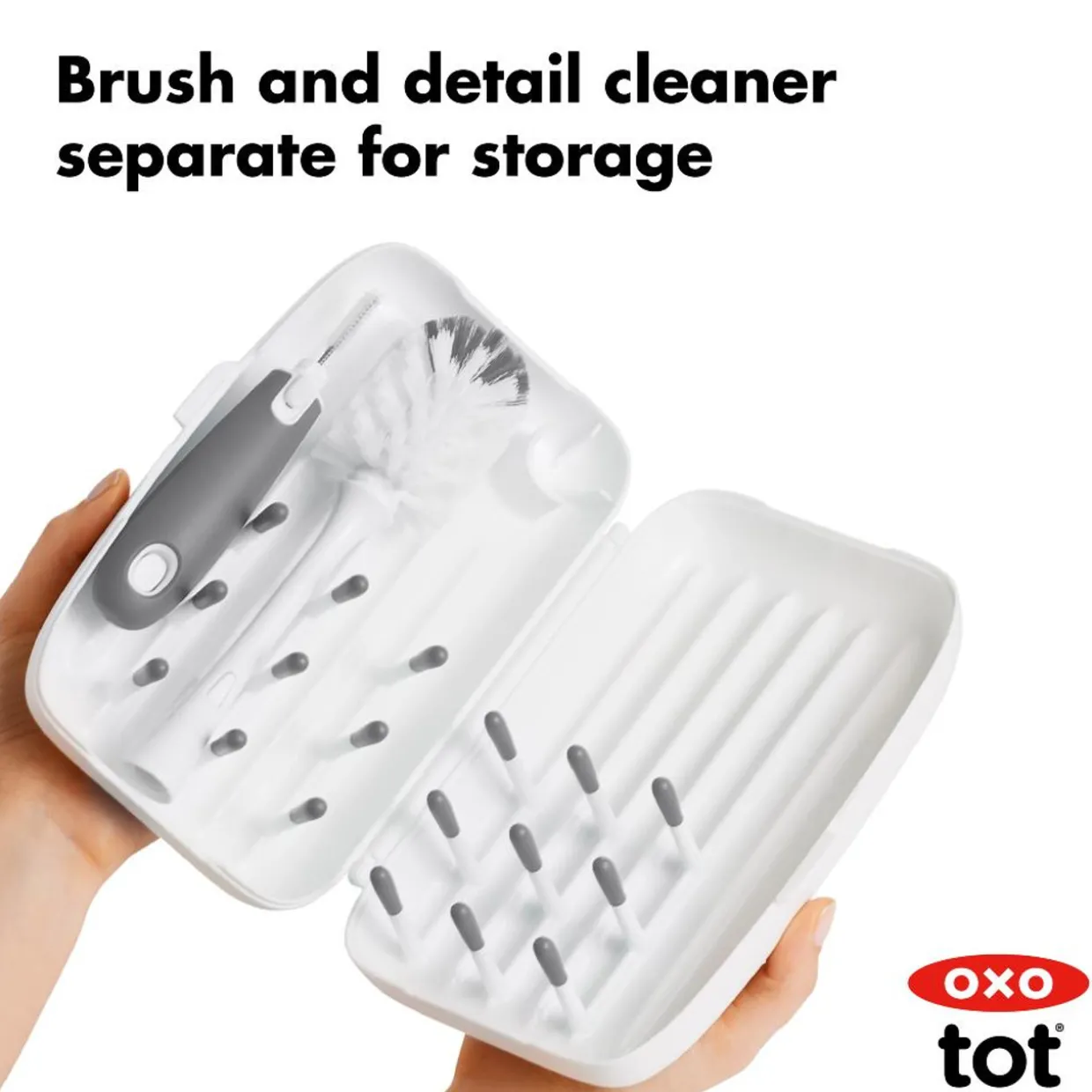 OXO Tot On the Go Drying Rack & Bottle Brush