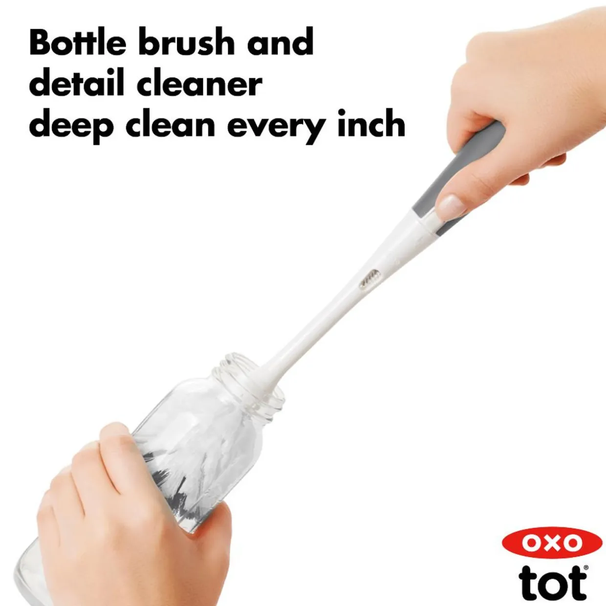 OXO Tot On the Go Drying Rack & Bottle Brush