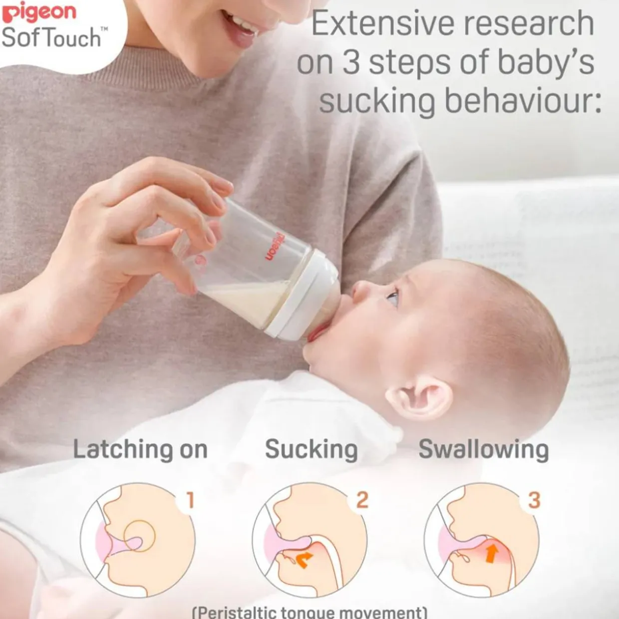 Pigeon SoftTouch Wide Neck Bottle PP