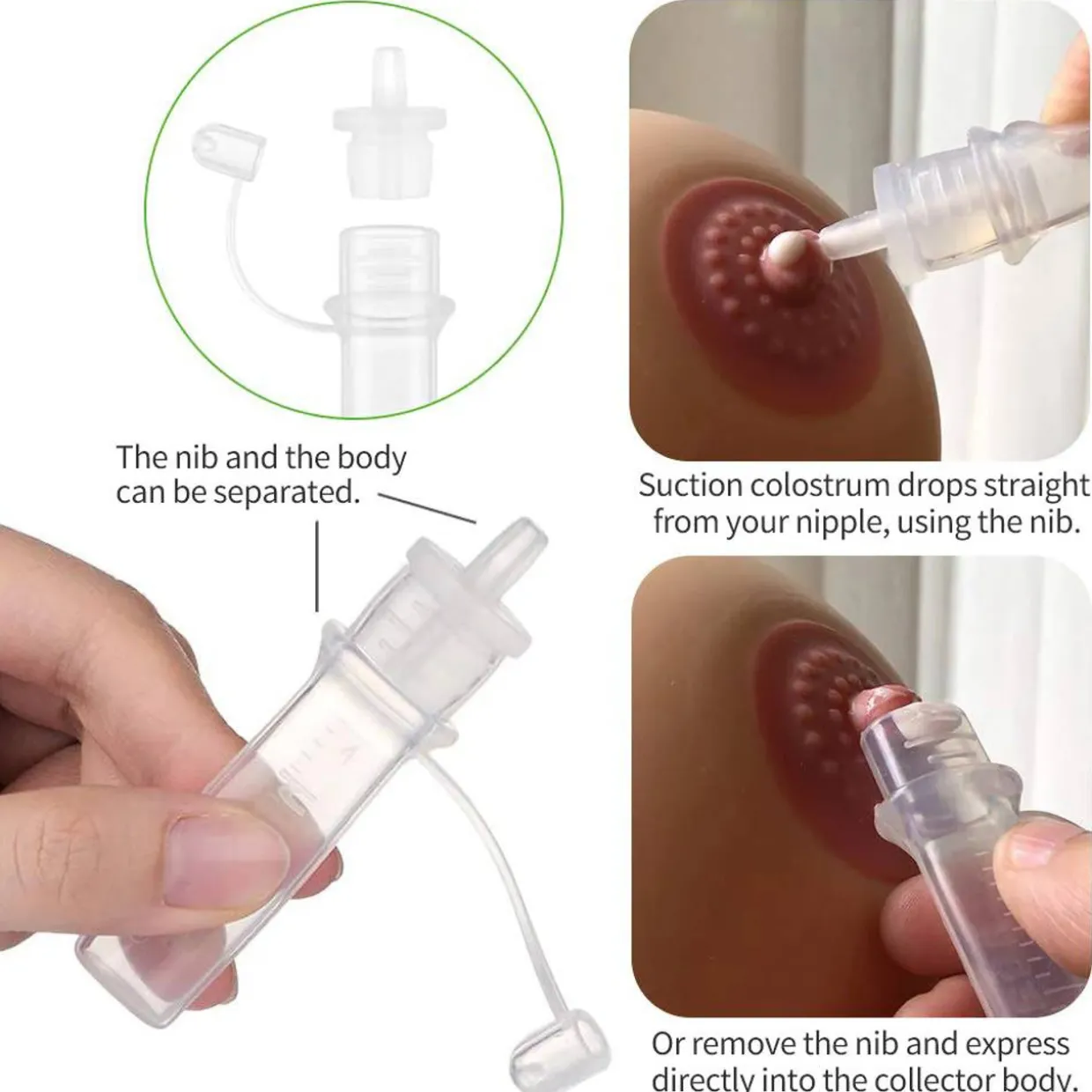 Pre-Sterilised Multi-Size Silicone Colostrum Collector Pack