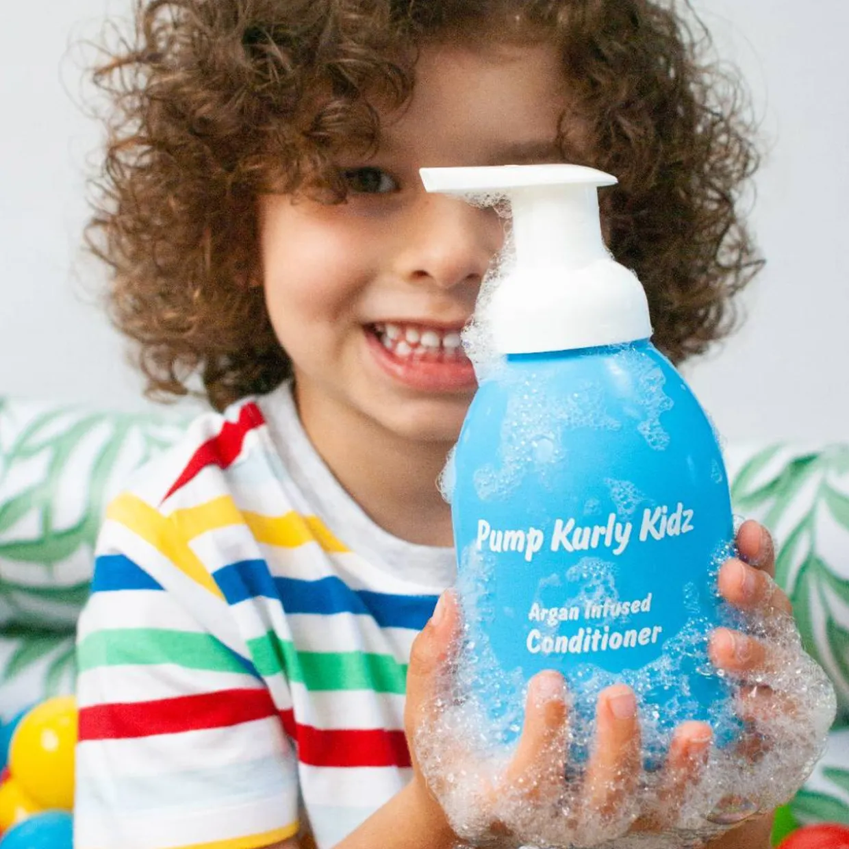 Pump Kurly Kidz Argan Infused Conditioner