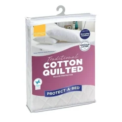 Quilted Cotton Pillow Protector