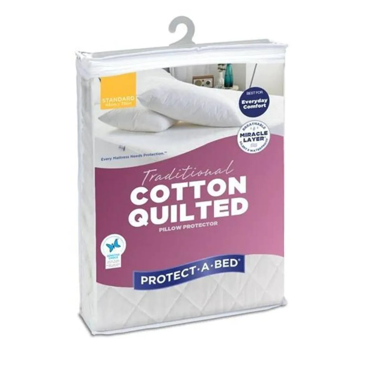 Quilted Cotton Pillow Protector