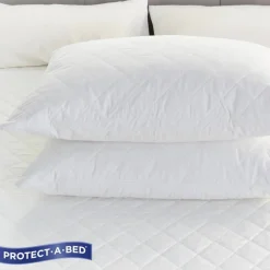 Quilted Cotton Pillow Protector
