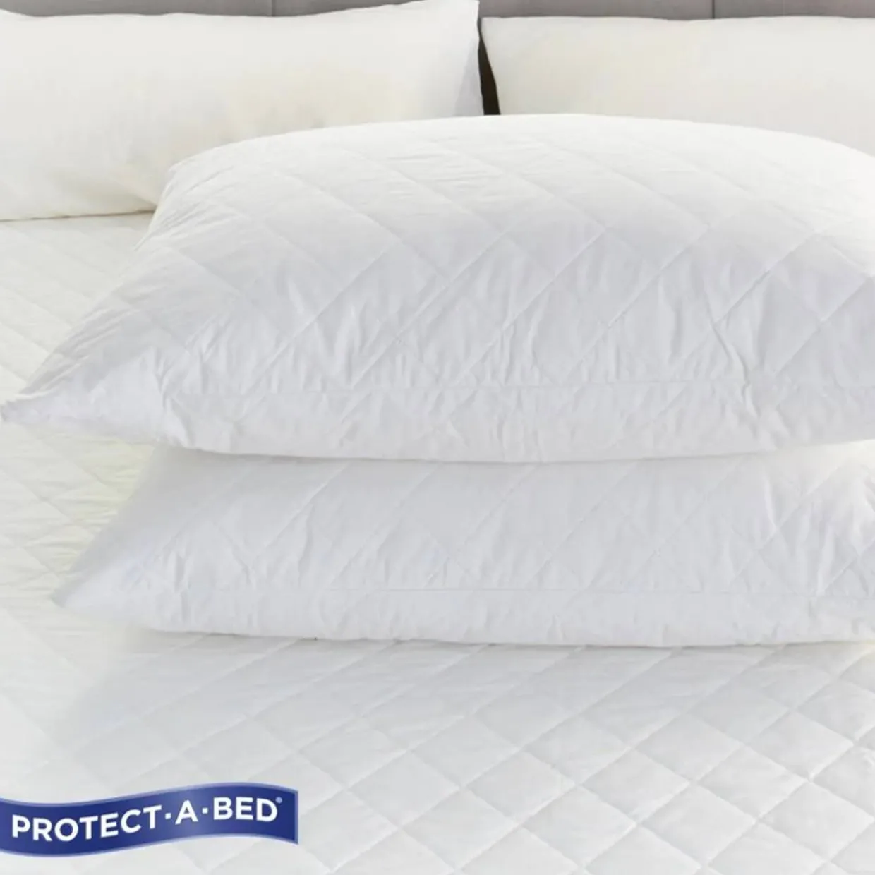 Quilted Cotton Pillow Protector