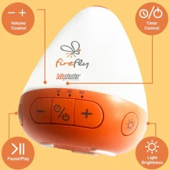 Shusher Firefly by Baby Shusher - Rechargeable Baby Sleep Soother / Portable Sound Machine