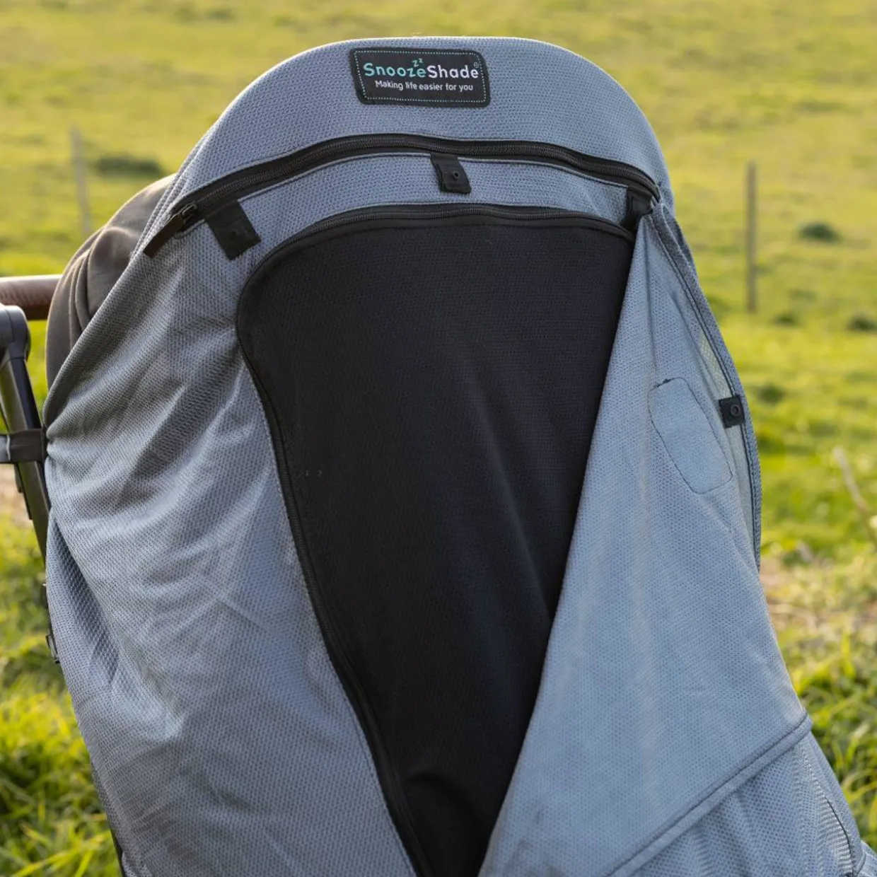 SnoozeShade Buggy Sun & Sleep Shade - Plus Deluxe (snaps)