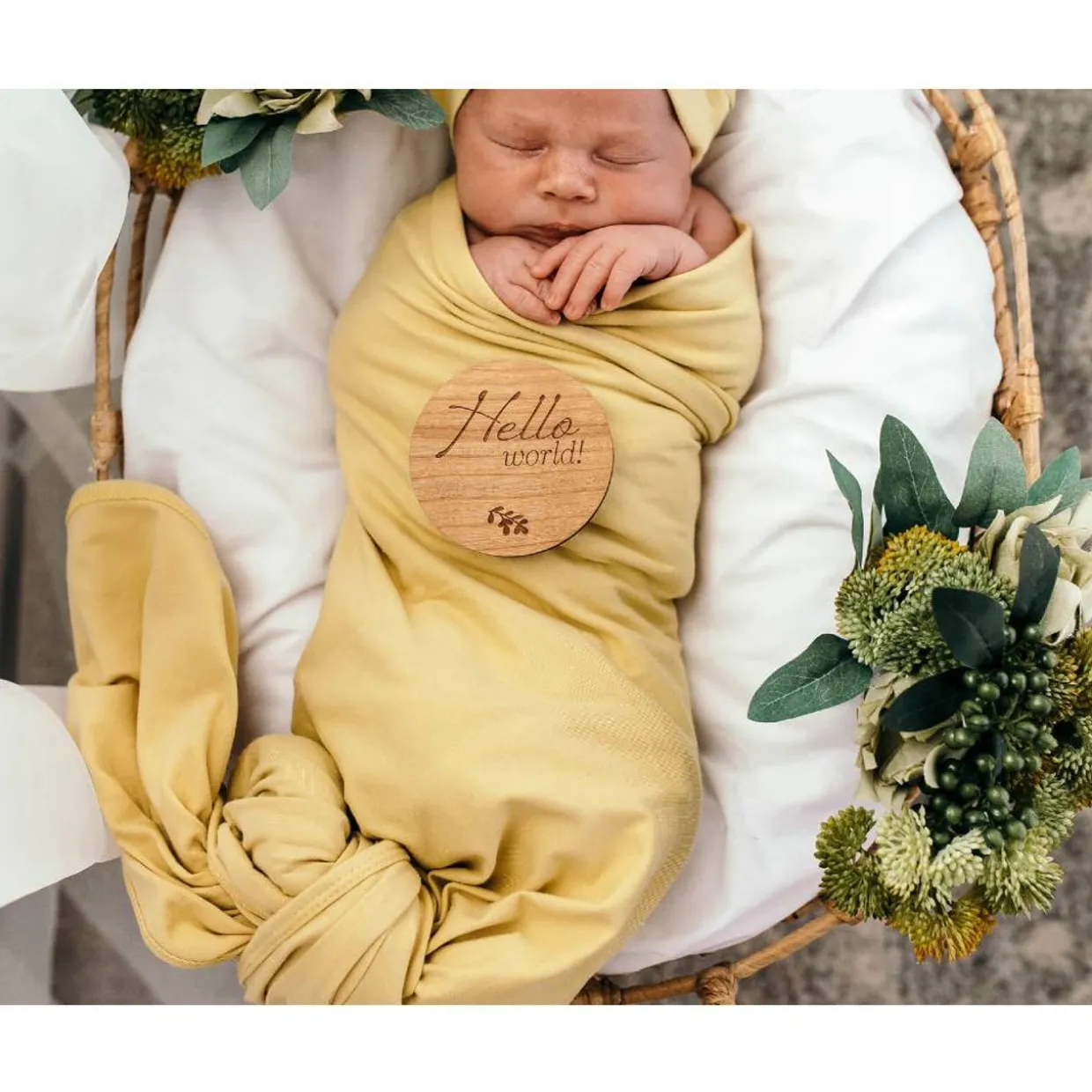 Snuggle Hunny Baby Jersey Wrap & Beanie Set