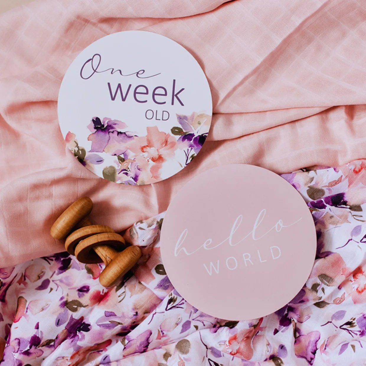 Snuggle Hunny Reversible Milestone Cards