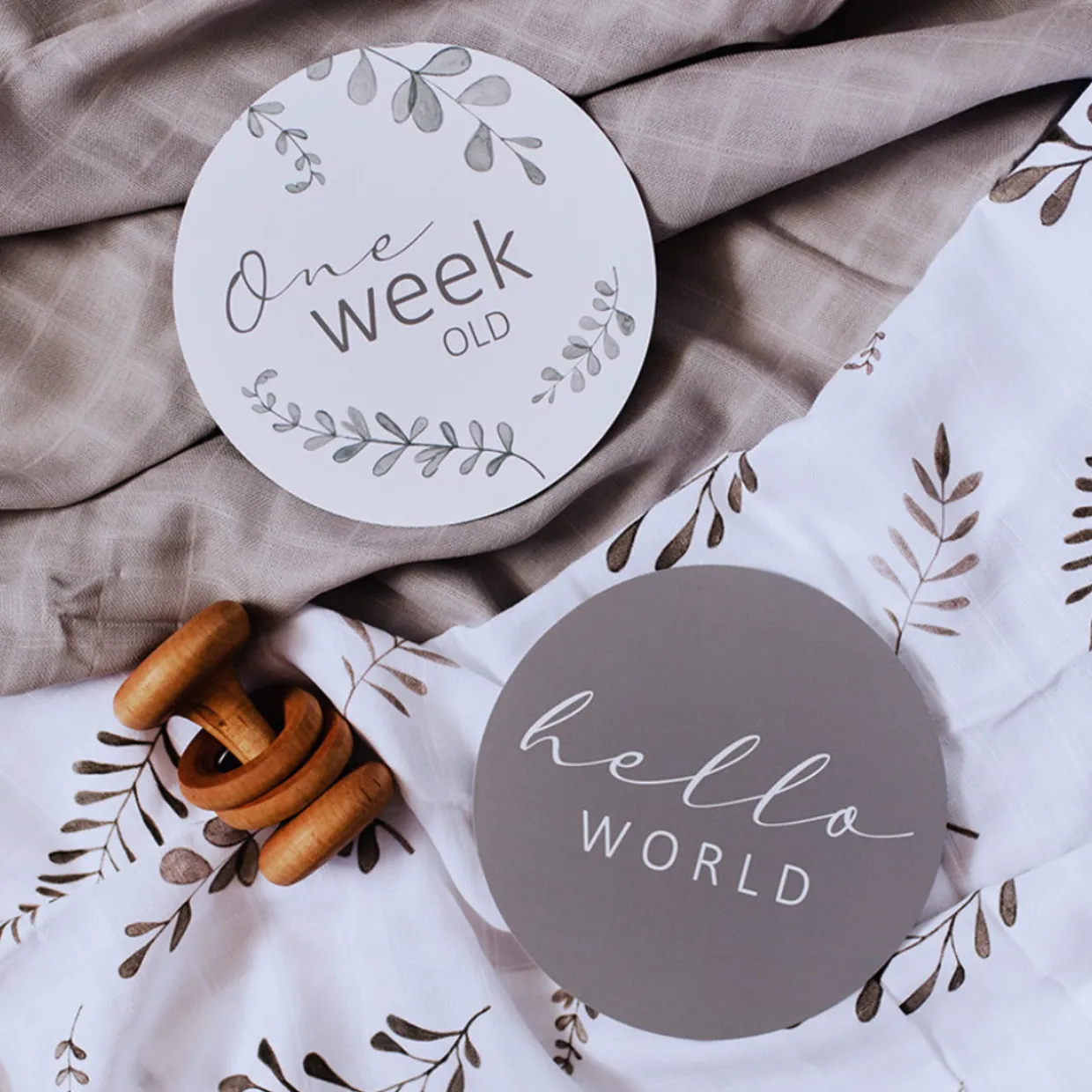 Snuggle Hunny Reversible Milestone Cards