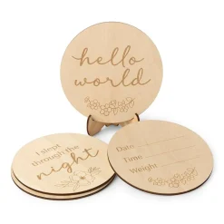 Snuggle Hunny Wooden Milestone Cards
