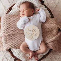 Snuggle Hunny Wooden Milestone Cards