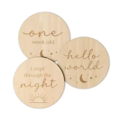 Snuggle Hunny Wooden Milestone Cards