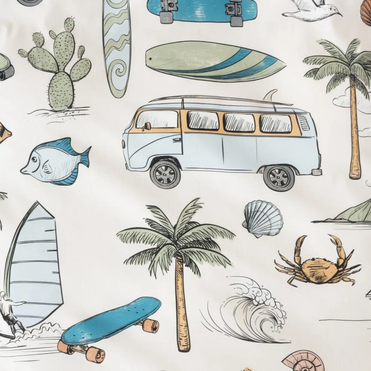 Squiggles Cotton Cot Duvet Cover