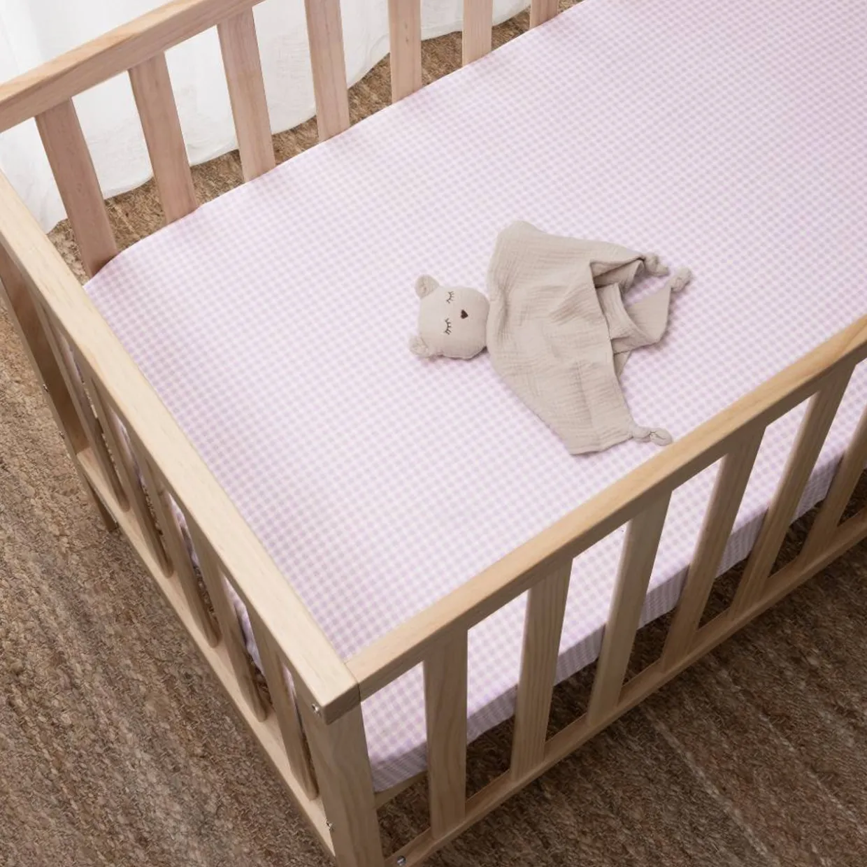 Squiggles Cotton Cot Fitted Sheet