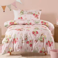 Squiggles Duvet Cover Set - Strawberry Garden